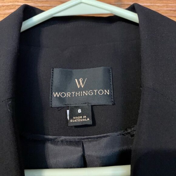 Worthington Black Suit Jacket Size 6 - Picture 3 of 8